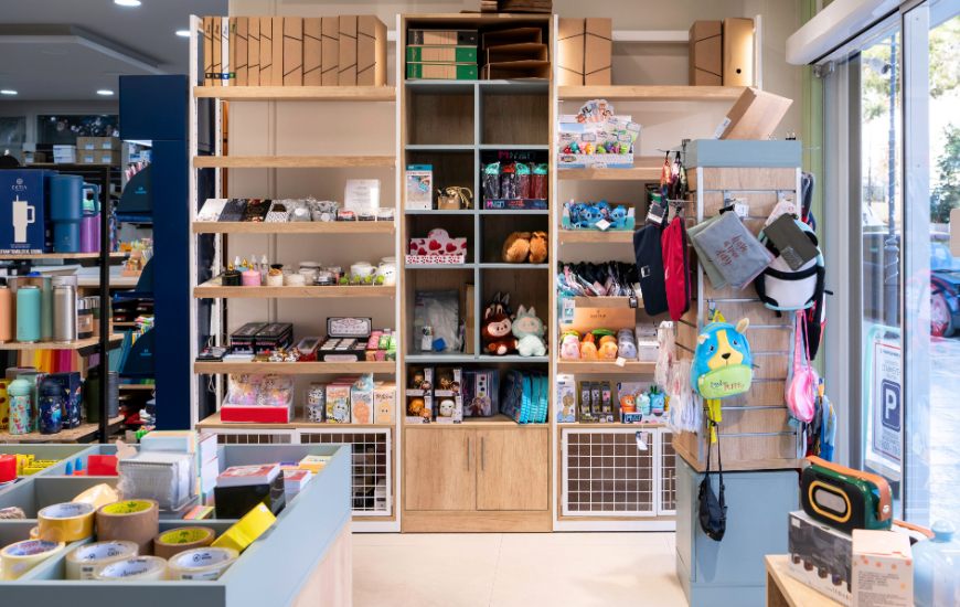 επιπλωση χαρτοπωλείου στα Μελίσσια