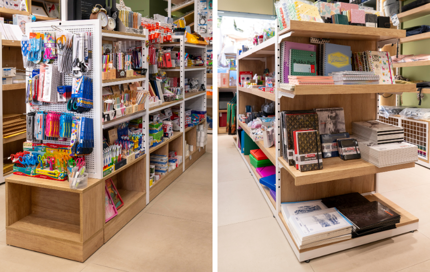 παγκοι γονδολες χαρτοπωλειου βιβλιοπωλειου