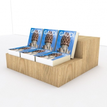 Βάθρο Βιτρίνας Βιβλιοπωλείου 2 Επιπέδων