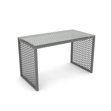 Τραπέζι Βιτρίνας με Μεταλλικό Πλέγμα