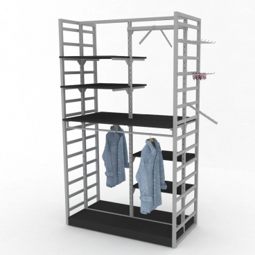 Μονάδα Κρέμασης Ενδυμάτων με Πλαϊνές Μπάρες