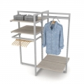 Stand Κρέμασης Ρούχων με Ράφια