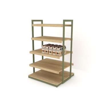 Μεταλλική Ραφιέρα με Ράφια Μελαμίνης