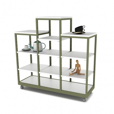 Εκθετήριο Προϊόντων με Ράφια Μελαμίνης