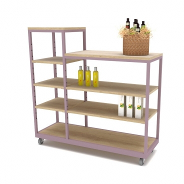 Μεταλλικό Εκθετήριο 2 Επιπέδων