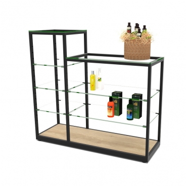 Εκθετήριο Βιτρίνας με Ράφια Κρύσταλλο