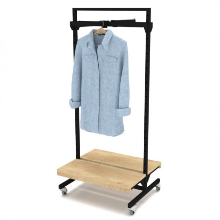 Τροχήλατο Stand με Ράφι - Κρέμαση