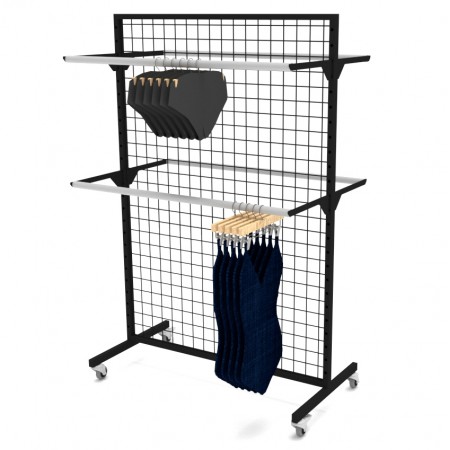 Stand με Μπάρες Κρέμασης και Πλέγμα