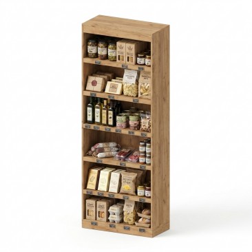 Έπιπλο Τοίχου με Ενισχυμένα Ράφια Μελαμίνης