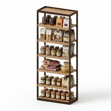 Μεταλλική Μονάδα Τοίχου με Ενισχυμένα Ράφια