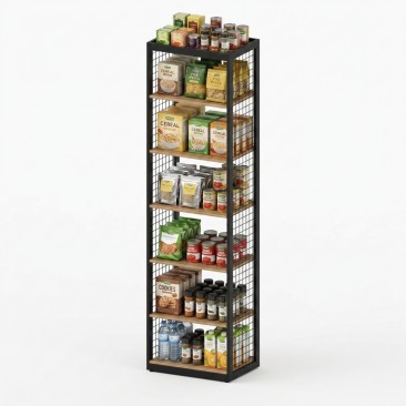 Έπιπλο Τοίχου με Ράφια Μελαμίνης